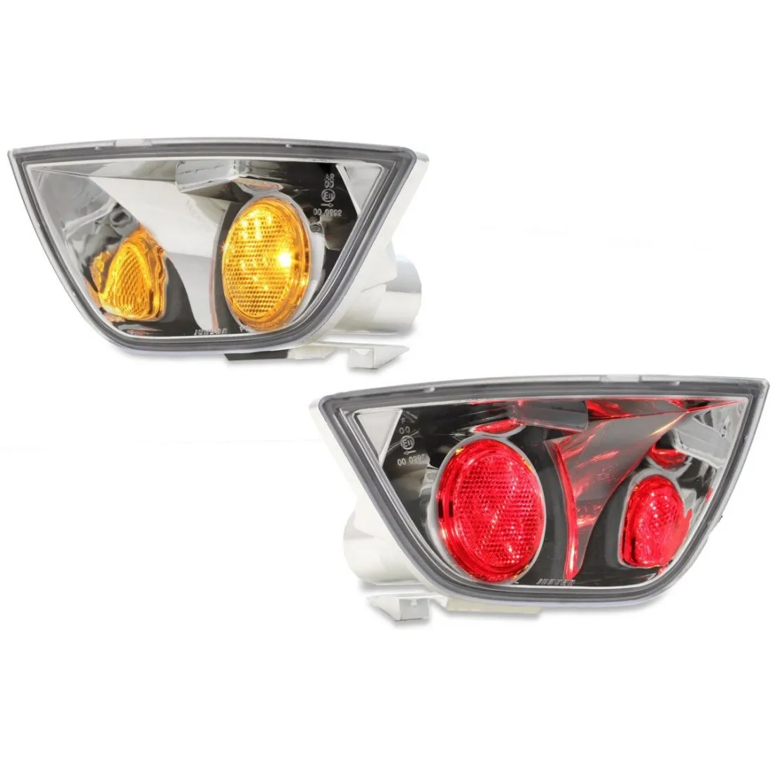 Kristalna stop svetla za maglu FORD FOCUS - hrom - PROSET VTT doo