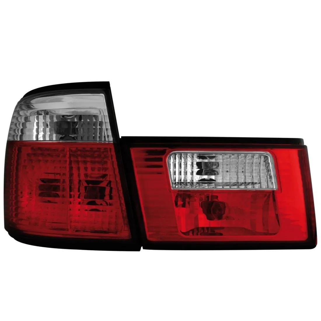 Kristalna štop svetla BMW E34  (89-95) - crvena / hrom - PROSET VTT doo