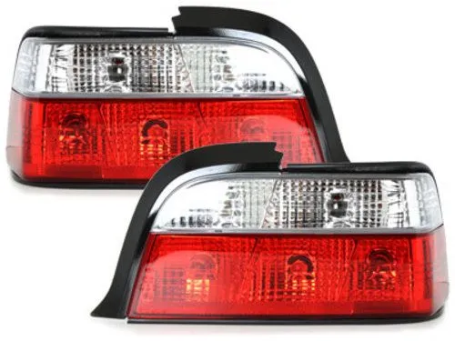 Kristalna štop svetla BMW E36 (91-99) 2d coupe - crvena / hrom - PROSET VTT doo