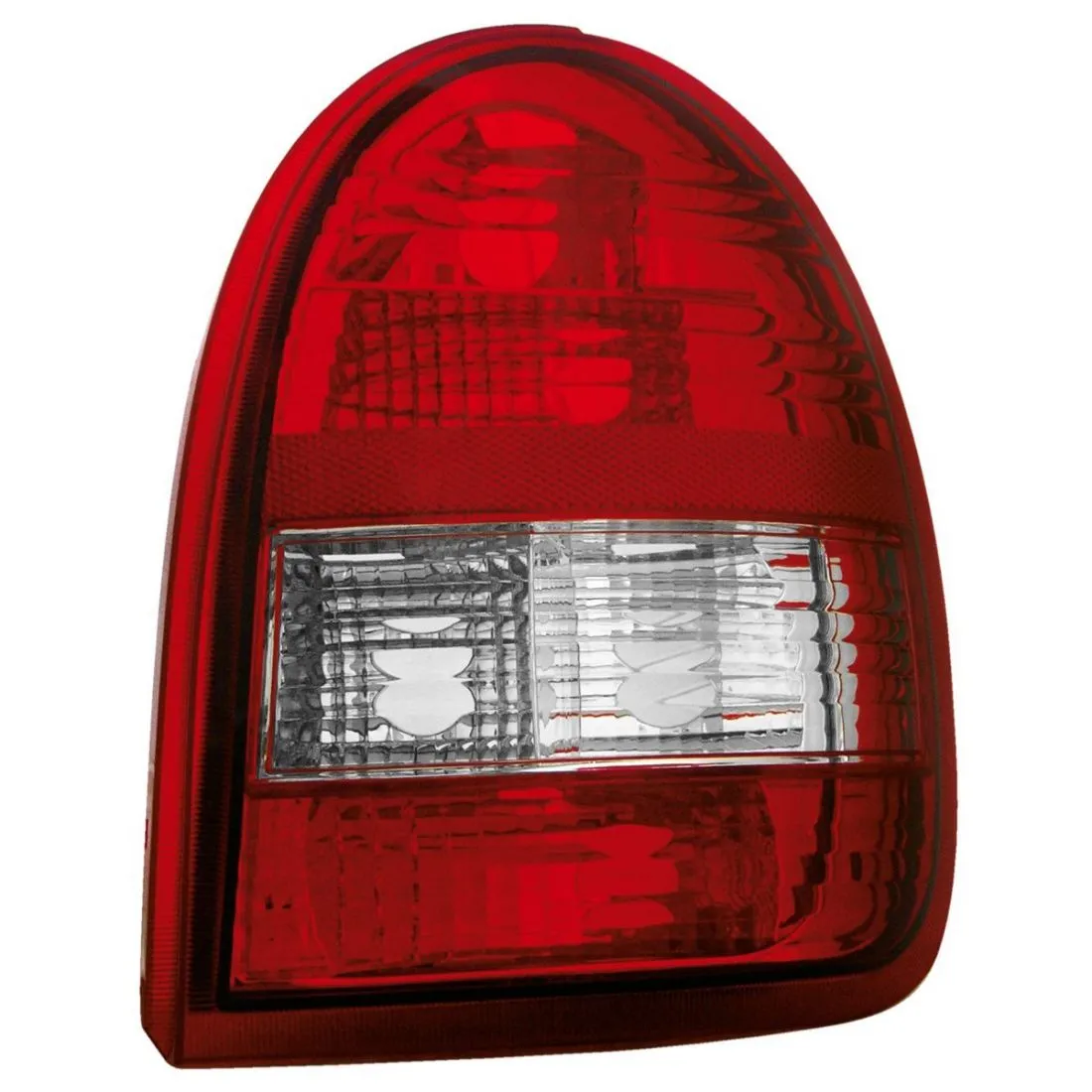 Kristalna štop svetla OPEL CORSA  B (93-01) - crvena / hrom - PROSET VTT doo