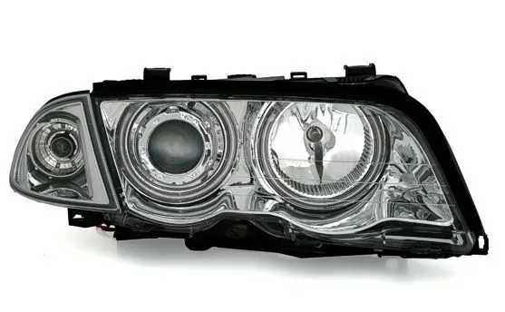 Kristalni farovi Angel Eyes BMW E46 Limuzina (98-01) - hrom - PROSET VTT doo
