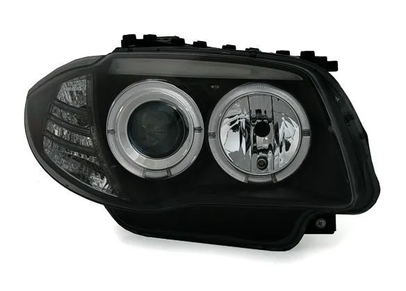 Kristalni farovi Angel Eyes BMW E87 / E81 (2004-2009) -  crni - PROSET VTT doo