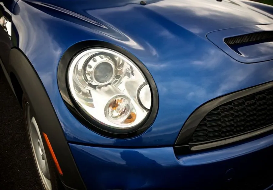 Kristalni farovi Angel Eyes MINI COOPER (2006-2010) - crni - PROSET VTT doo
