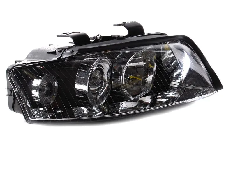 Kristalni farovi AUDI A4 B6 (01-04) - crni - PROSET VTT doo