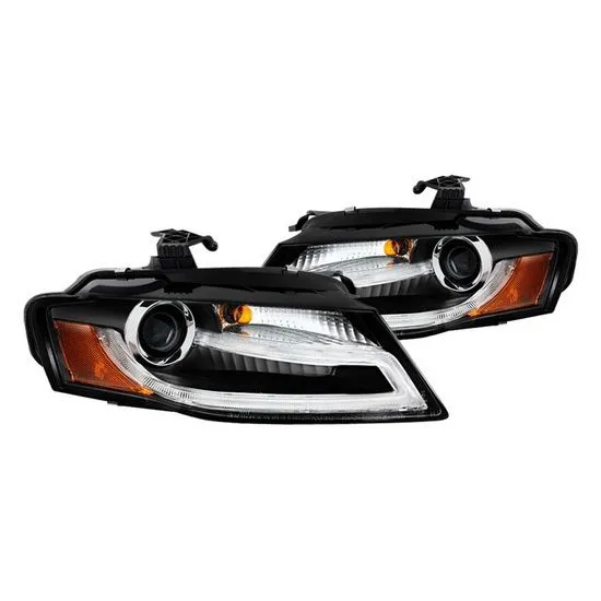 Kristalni farovi Day Line AUDI 4 b8 (2007-2011) - crni - PROSET VTT doo