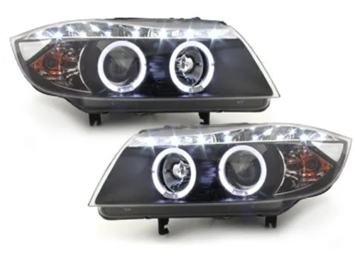 Kristalni farovi Day Line BMW E90 (05-08) -  crni - PROSET VTT doo