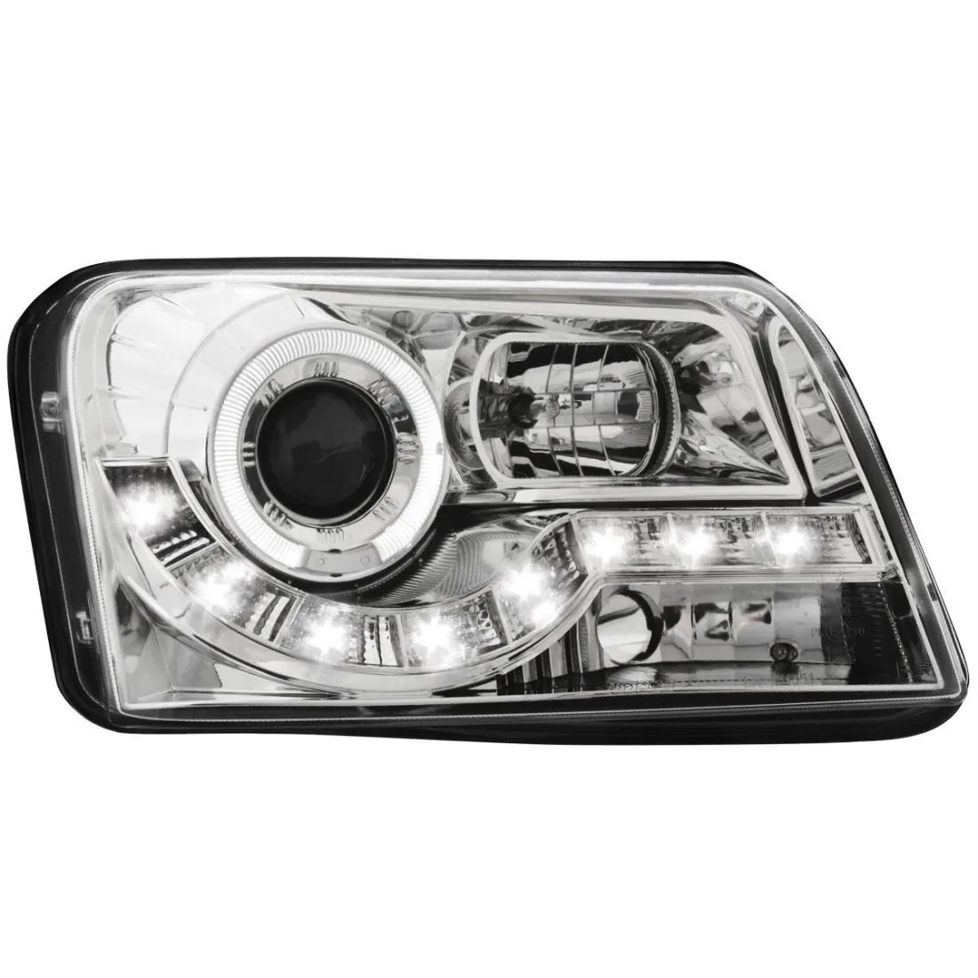 Kristalni farovi Devil Eyes FIAT PANDA (03-09)  - hrom - PROSET VTT doo