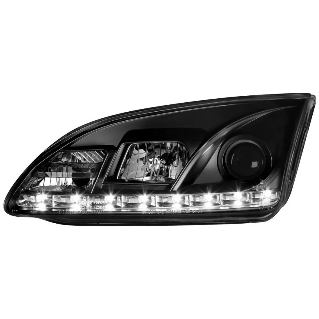 Kristalni farovi Devil Eyes FORD FOCUS (05-08) -  crni - PROSET VTT doo