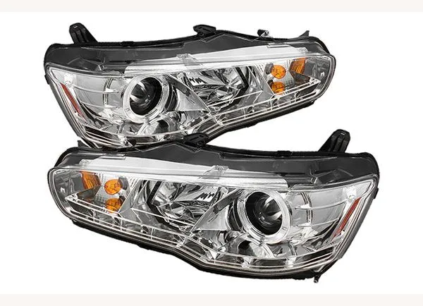 Kristalni farovi Devil Eyes Mitsubishi Lancer (2008-2011) - hrom - PROSET VTT doo