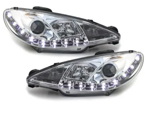 Kristalni farovi Devil Eyes PEUGEOT 206 - hrom - PROSET VTT doo