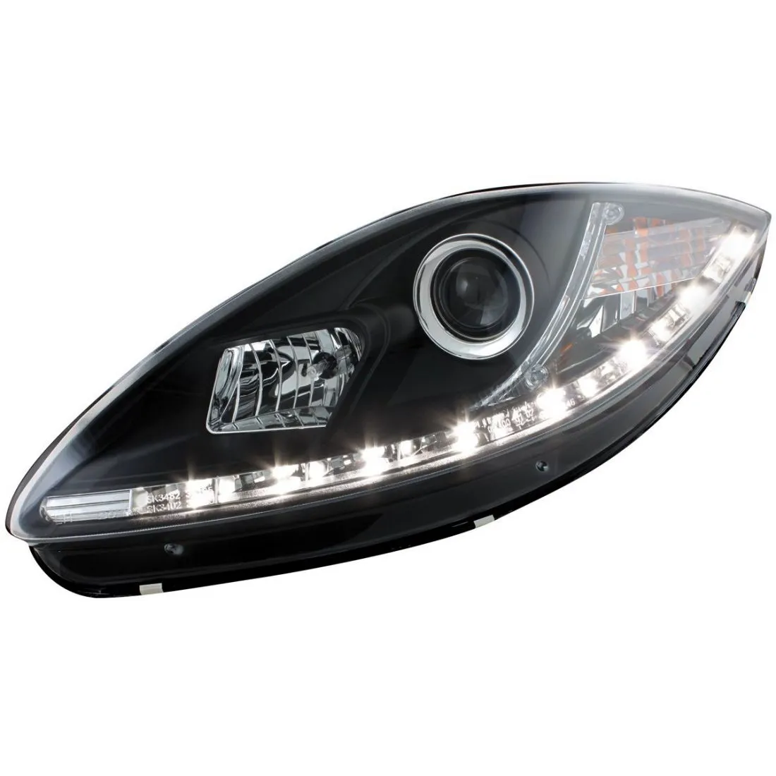 Kristalni farovi Devil Eyes SEAT ALTEA, LEON, TOLEDO (2005-2009) -  crni - PROSET VTT doo