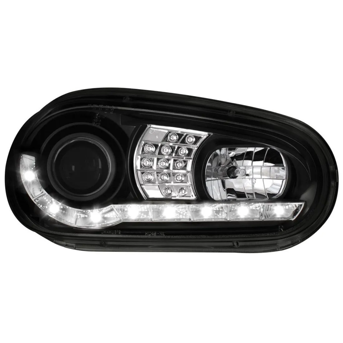 Kristalni farovi Devil Eyes VW GOLF 4 - crni - PROSET VTT doo