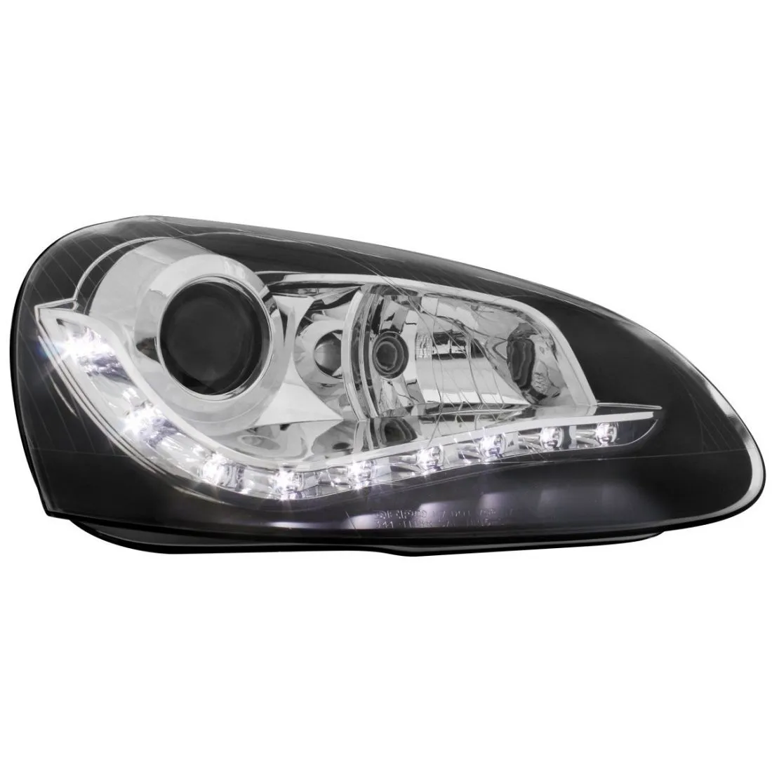 Kristalni farovi Devil Eyes VW GOLF 5 / JETTA 5 - crni - PROSET VTT doo