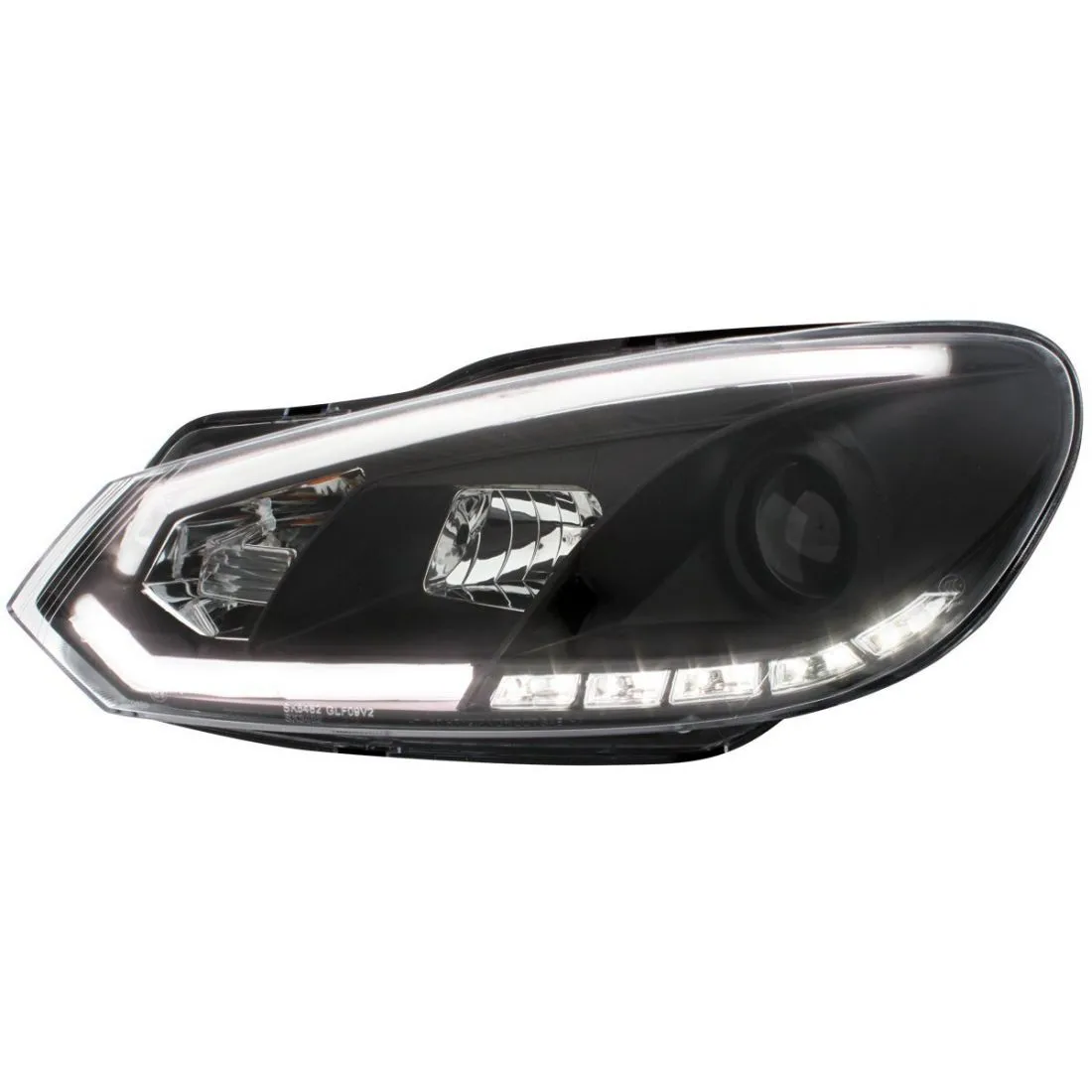 Kristalni farovi Devil Eyes VW GOLF 6 - crni - PROSET VTT doo