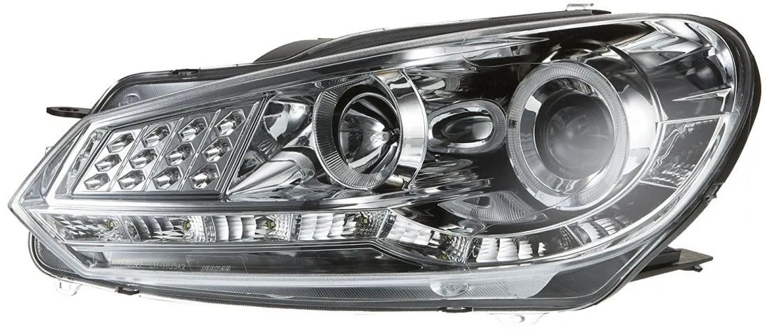 Kristalni farovi Devil Eyes VW GOLF 6 -  hrom - PROSET VTT doo