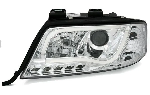 Kristalni farovi Light Bar Design A6 c5 (1997-2001) - hrom - PROSET VTT doo