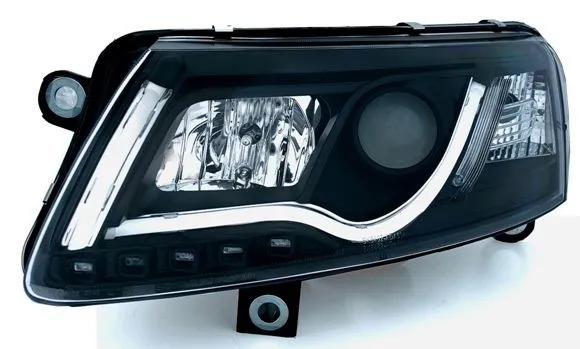 Kristalni farovi Light Bar Design A6 c6 (2004-2008) - crni - PROSET VTT doo