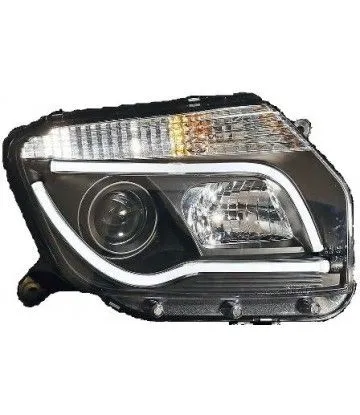 Kristalni farovi Light Bar Design DACIA DUSTER (2009+) - crni - PROSET VTT doo