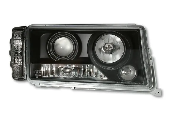 Kristalni farovi Mercedes W201 190E  (82-93) - crni - PROSET VTT doo