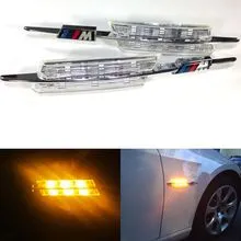 Kristalni LED bočni migavci BMW E46 / E60 / E90 M-LOOK (03-05) - hrom - PROSET VTT doo