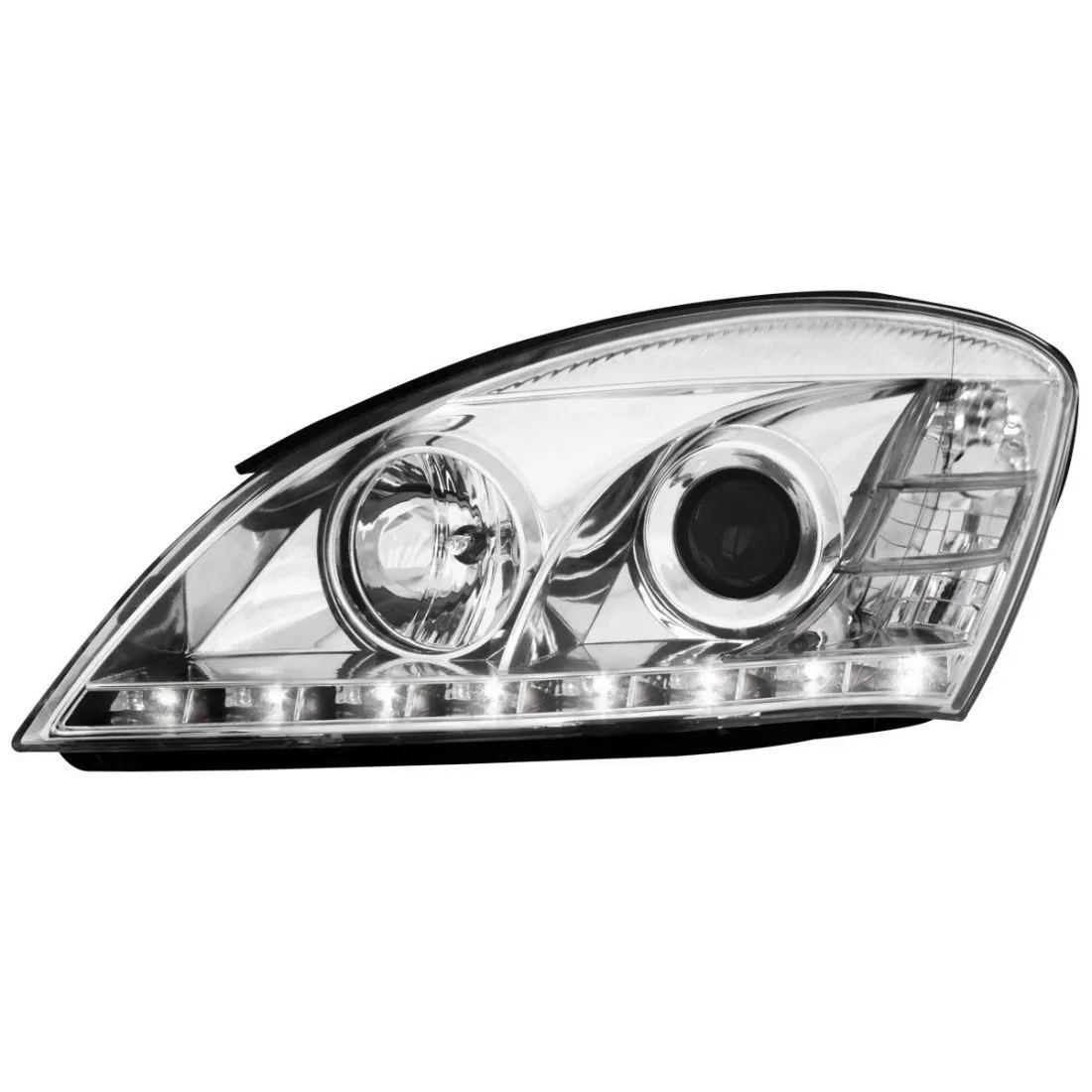Kristalni LED farovi KIA CEED (2006-2009) - hrom - PROSET VTT doo