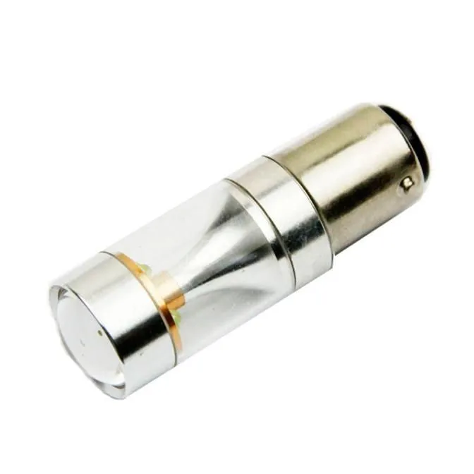 LED Sijalica BA15S sa 6 dioda 2323 i reflektor - Sa dva grla - Bela - PROSET VTT doo