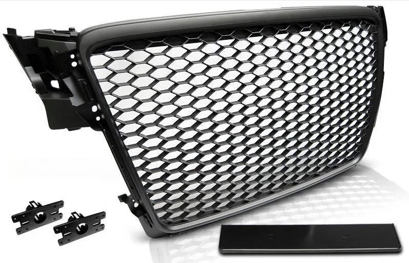 Maska bez znaka Audi A4 B8 (2008-2011) - RS LOOK - Crna - PROSET VTT doo