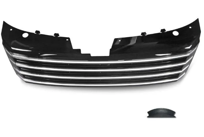 Maska bez znaka VW PASSAT B7 (2010+) - crna sa hrom lajsnama - PROSET VTT doo