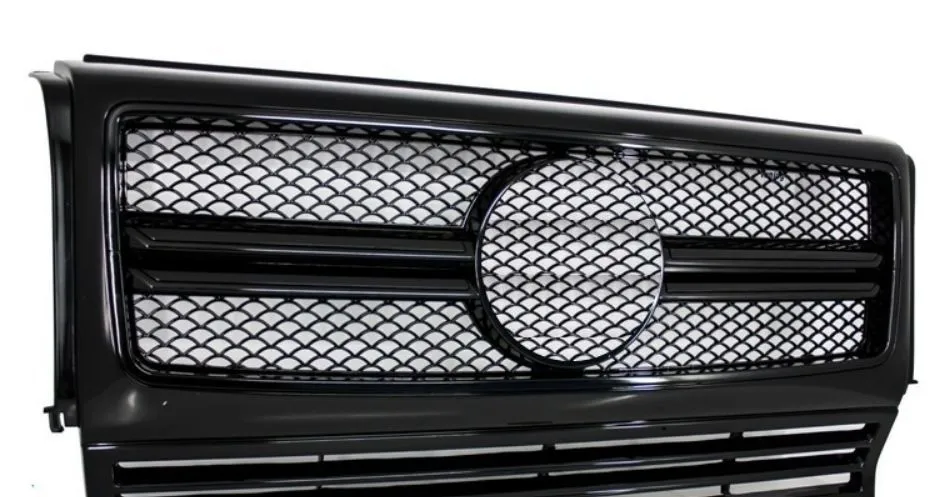 Maska prednja Mercedes W461/ W463 G-CLASS (1990-2013) - AMG crna sa hrom lajsnama - PROSET VTT doo