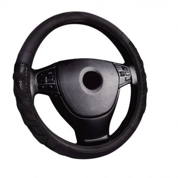 Navlaka za volan 38 cm - koža Comfort crne boje - PROSET VTT doo