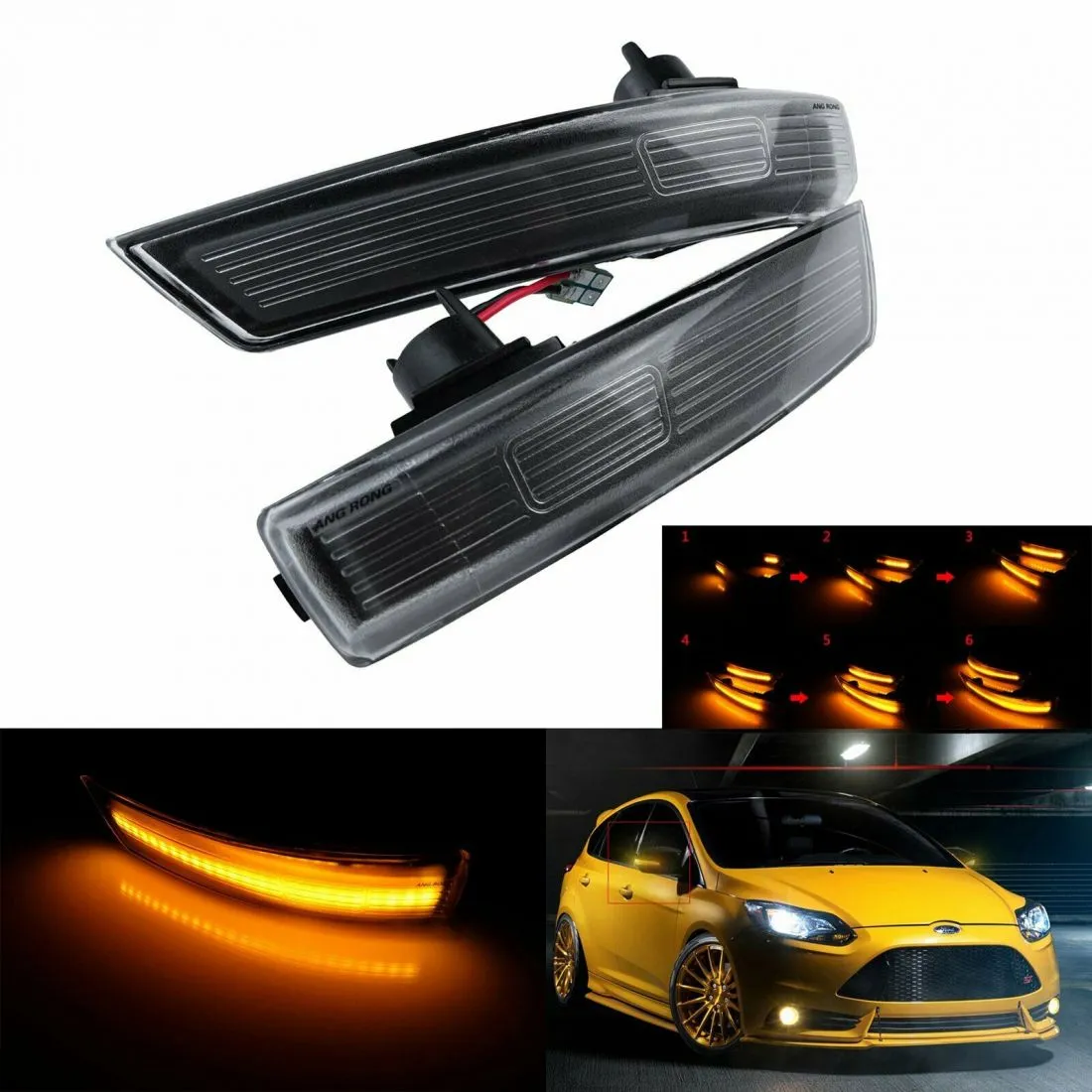 Poklopci za retrovizore Ford Focus (2008-2016) / (Fiesta 2008+) - dynamic led - PROSET VTT doo
