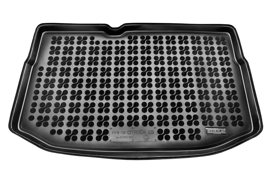 Tipska kadica za gepek Rezaw-Plast Citroen C3 with a regular spare tire  (2009 - 2016) - Rezaw Plast - PROSET VTT doo