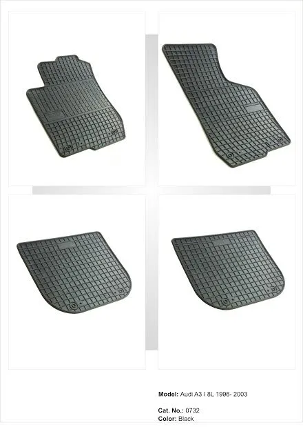 Tipske patosnice Frogum gumene Audi A3 I (1996-2003) - PROSET VTT doo