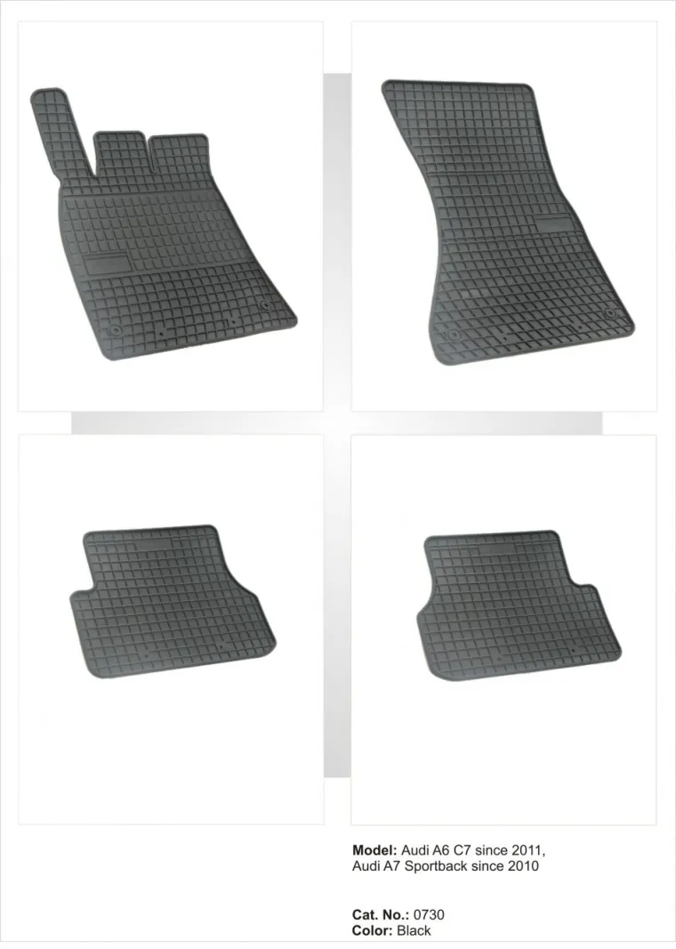 Tipske patosnice Frogum gumene Audi A6 C7 (2011+) / A7 Sportback - PROSET VTT doo
