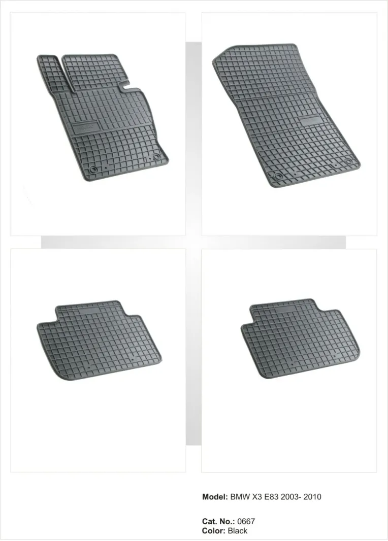 Tipske patosnice Frogum gumene BMW X3 E83(03-10) - PROSET VTT doo
