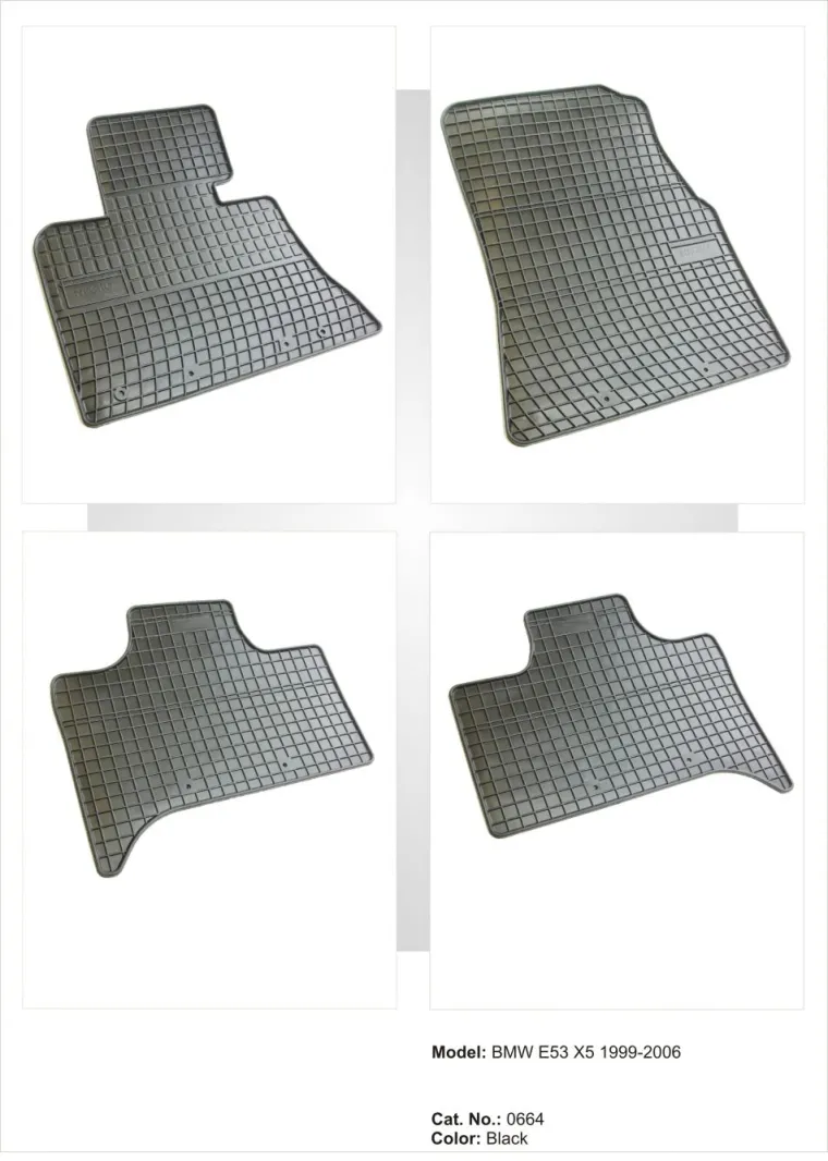 Tipske patosnice Frogum gumene BMW X5 E53 (1999-2006) - PROSET VTT doo