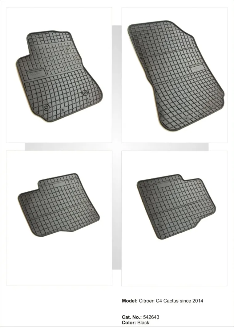 Tipske patosnice Frogum gumene CITROEN C4 Cactus (2014-2020) - PROSET VTT doo