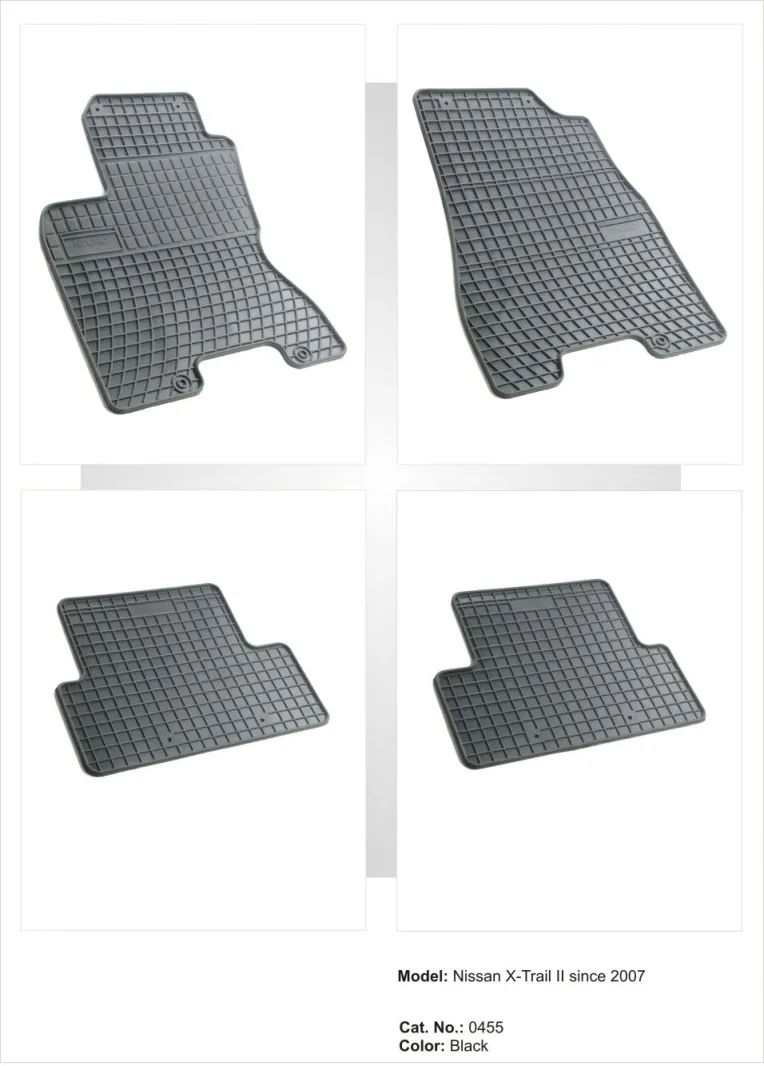 Tipske patosnice Frogum gumene Nissan X-trail 2 (2007-2014) - PROSET VTT doo