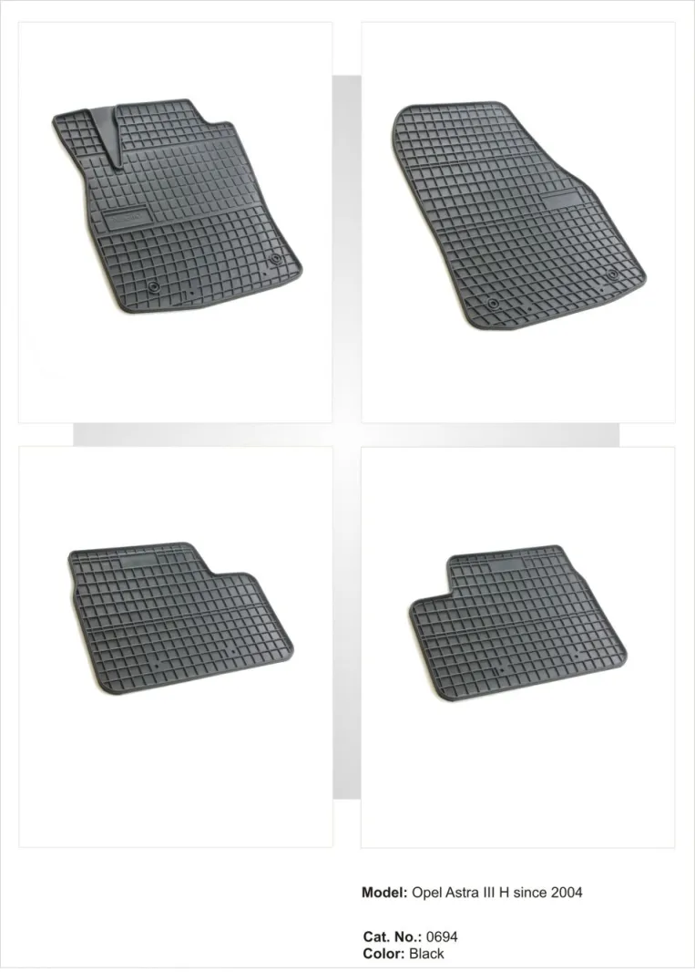 Tipske patosnice Frogum gumene Opel Astra H (2004-2009) - PROSET VTT doo