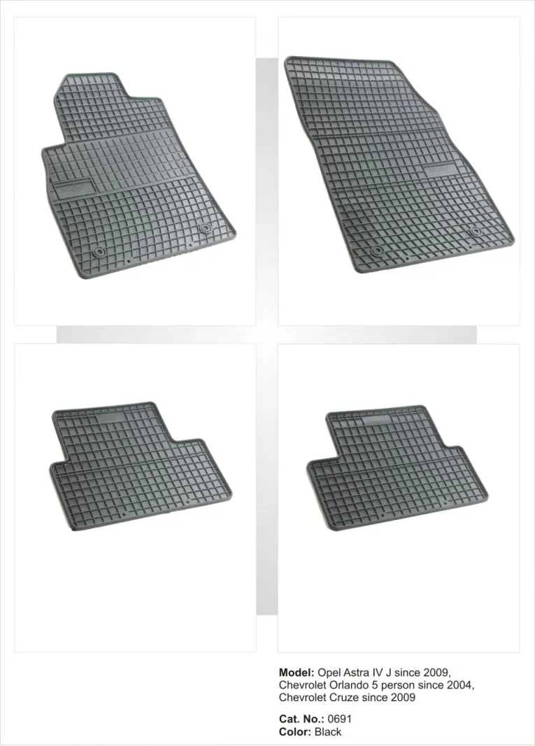 Tipske patosnice Frogum gumene Opel Astra J(09+) / Cascada (13+) / Chevrolet Cruze (09+) / Orlando(1 - PROSET VTT doo