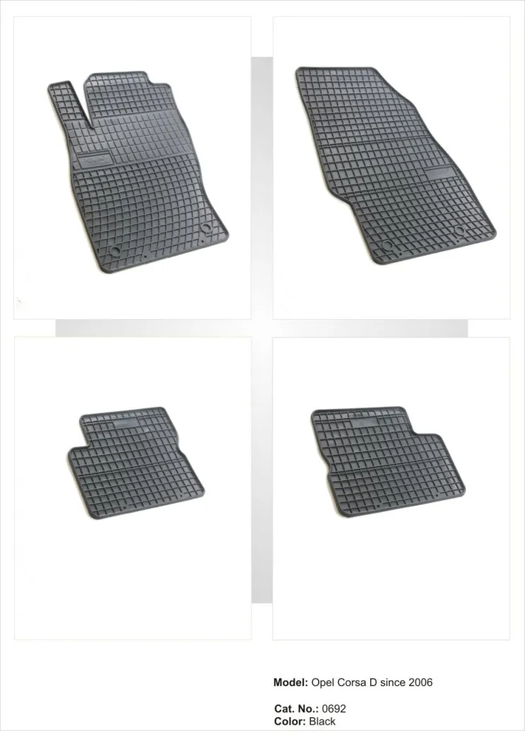 Tipske patosnice Frogum gumene Opel Corsa D/06-14/Adam/ - PROSET VTT doo