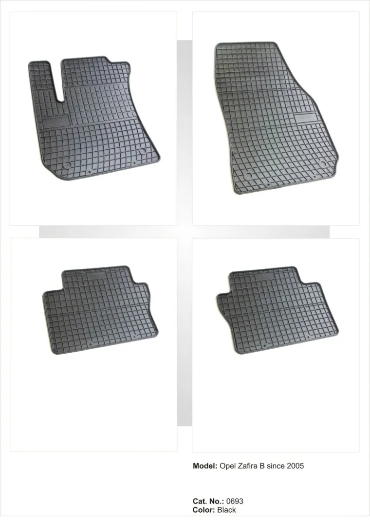 Tipske patosnice Frogum gumene Opel Zafira B (2005-2014) - PROSET VTT doo