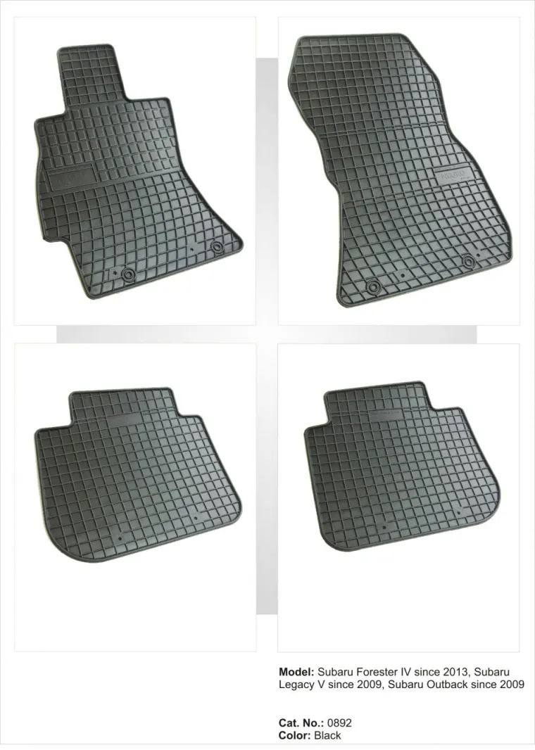 Tipske patosnice Frogum gumene Subaru Forester 4 (2013+) / Legacy 5 (2009+) - PROSET VTT doo