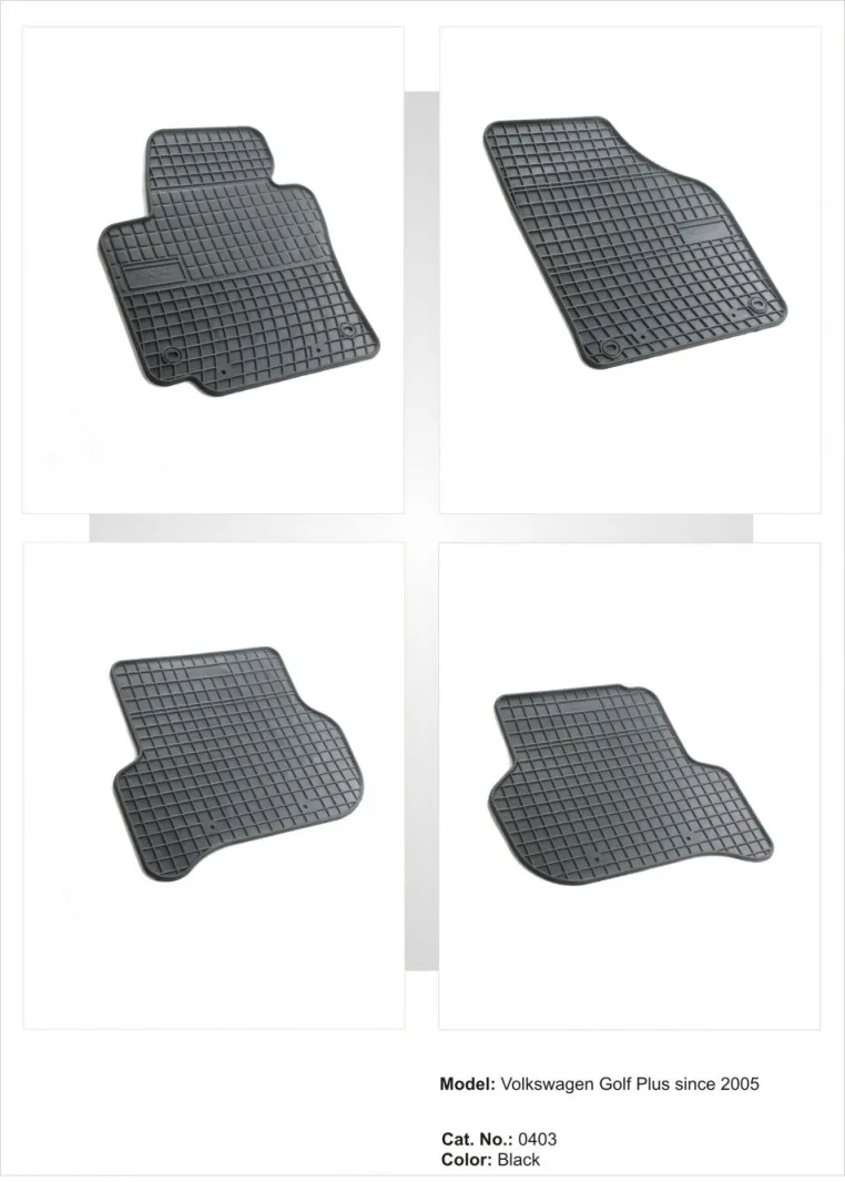 Tipske patosnice Frogum gumene VW Golf 5 Plus (2005+) / Seat Altea (2004+) - PROSET VTT doo