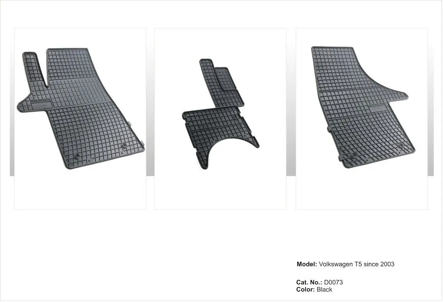 Tipske patosnice Frogum gumene VW Transporter T5 (2003-2015) / T6 (2015-2019) 3 mesta - PROSET VTT doo
