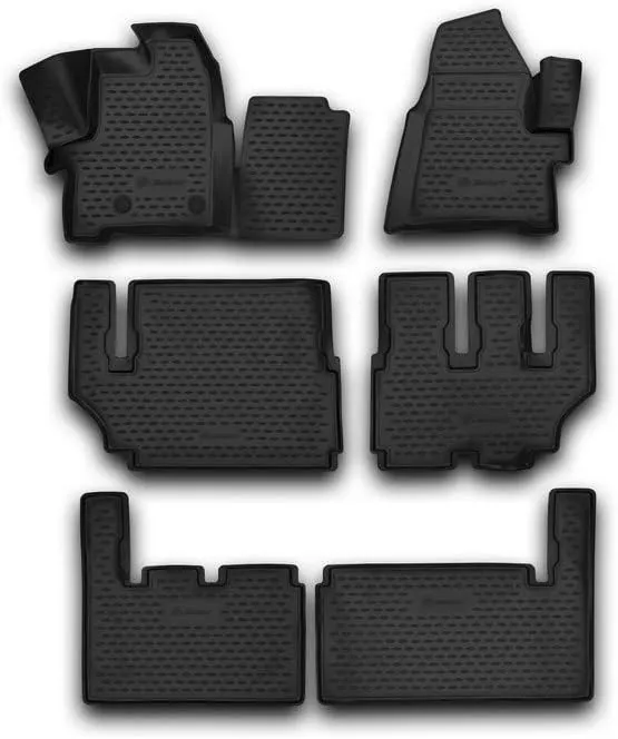 Tipske patosnice Novline gumene FORD Tourneo Custom 8 seats, 2012-2017, 6 pcs. - PROSET VTT doo