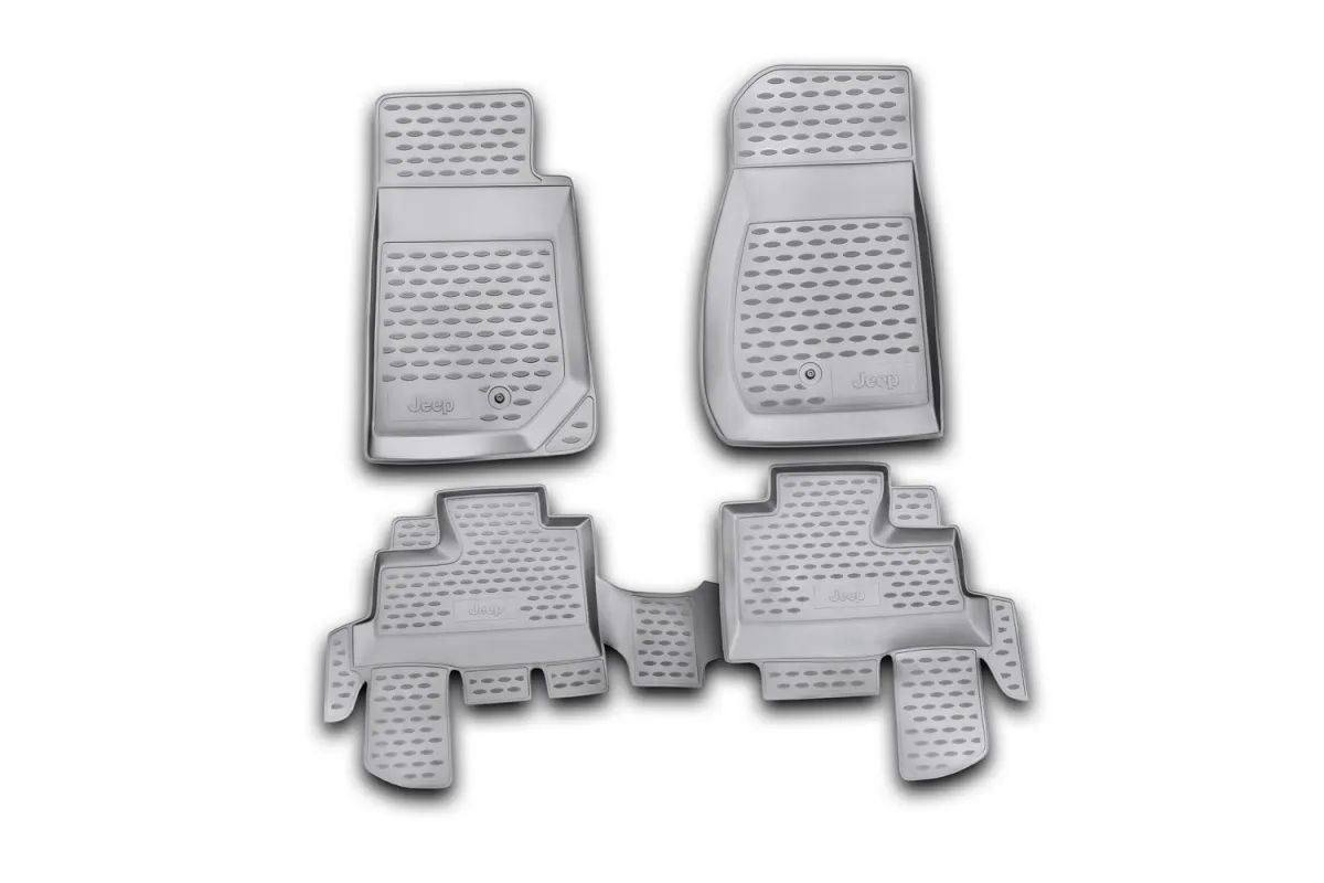 Tipske patosnice Novline gumene JEEP Wrangler 4 doors, 2007-> 4pcs. - PROSET VTT doo
