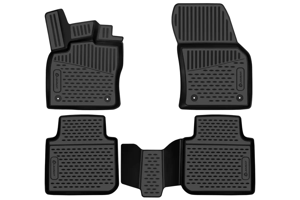 Tipske patosnice Novline gumene SKODA Kodiaq, 2017->, 4 pcs. - PROSET VTT doo