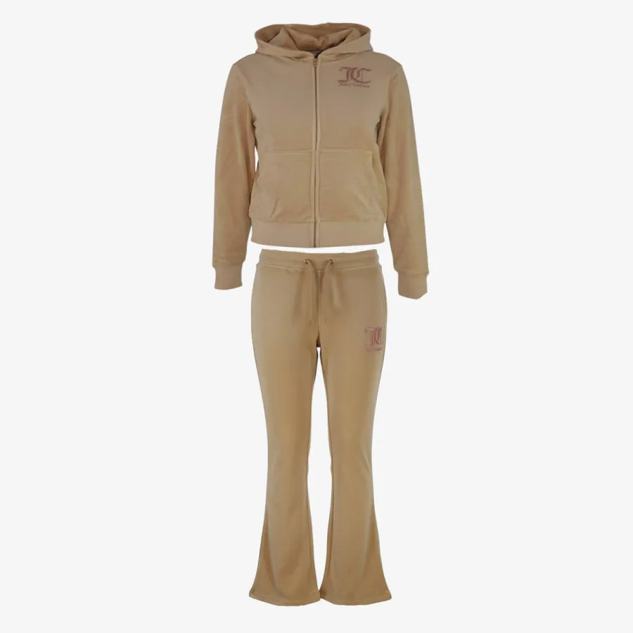JUICY COUTURE Trenerka ZIP THRU HOODIE AND BOOTCUT JOG SET