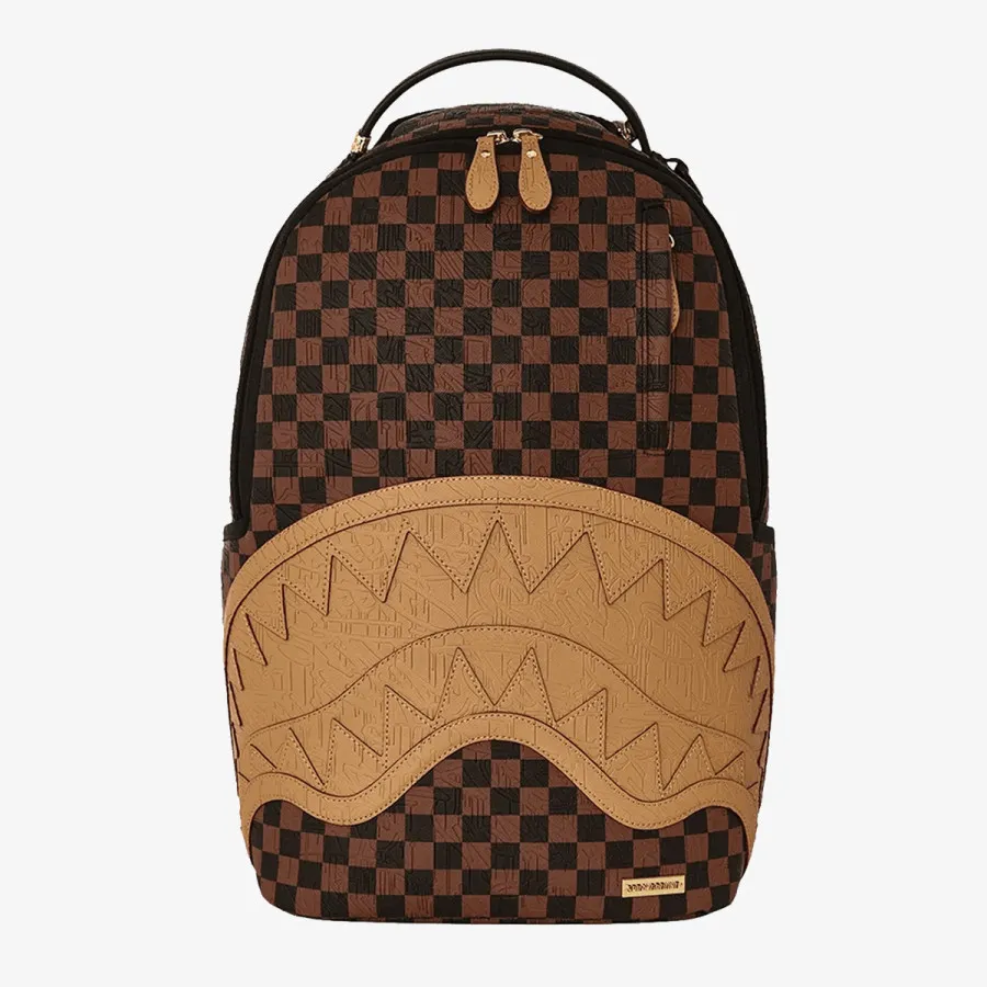 SPRAYGROUND Ranac Embossed Check Brown